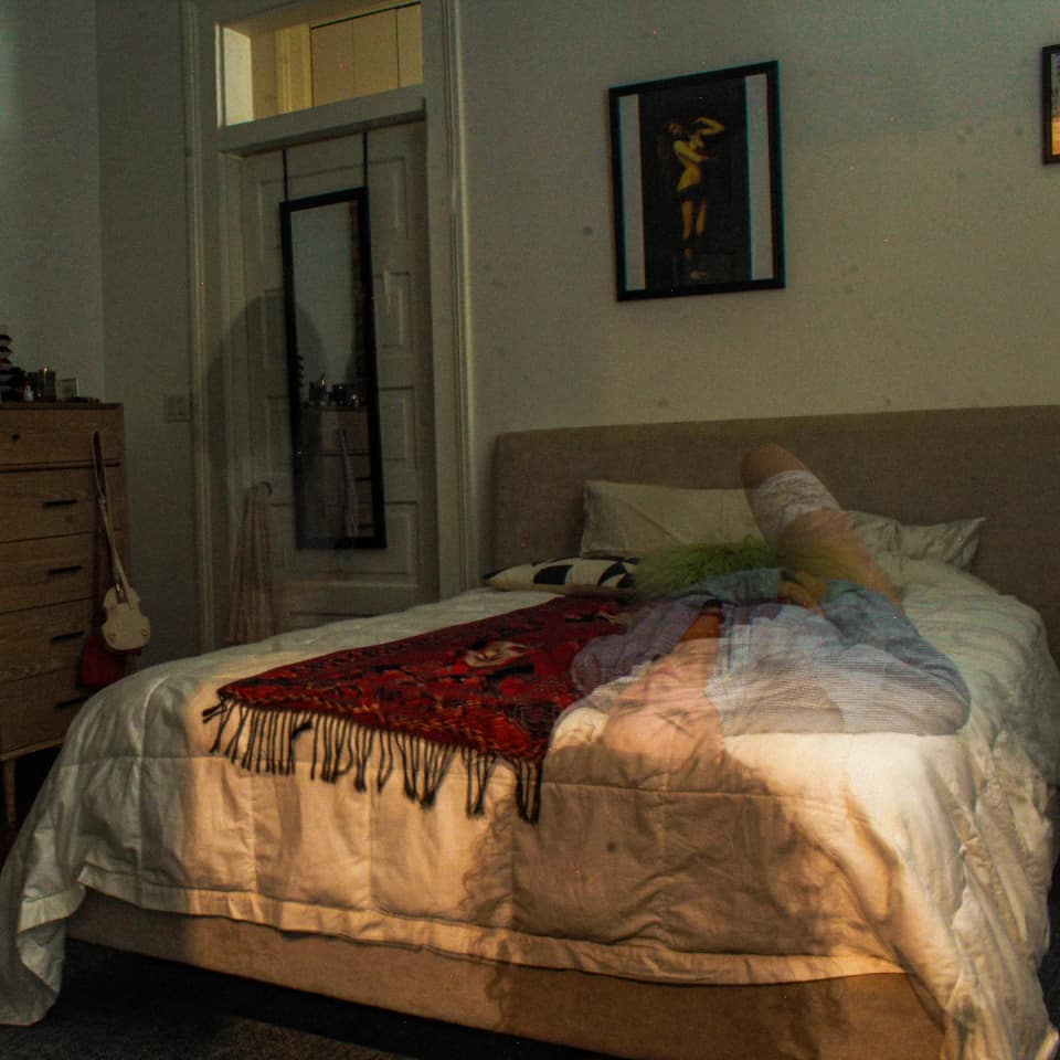 ATARAH — double-exposure bedroom photograph